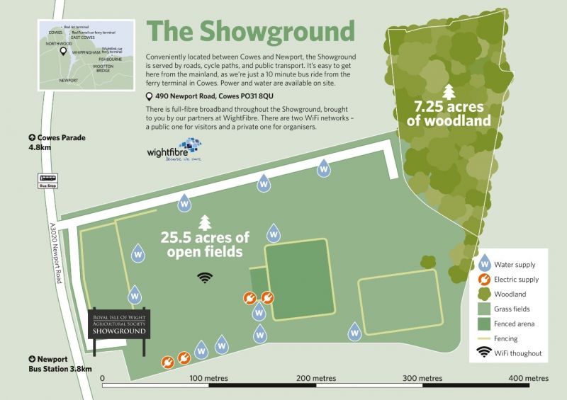 The County Showground plan
